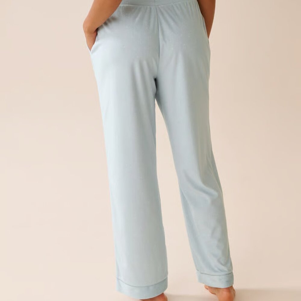 Sky Blue Soft Velour PJ Set - Medium - Picture 5 of 5